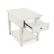 Magnussen Home Newport Alabaster Rectangular End Table
