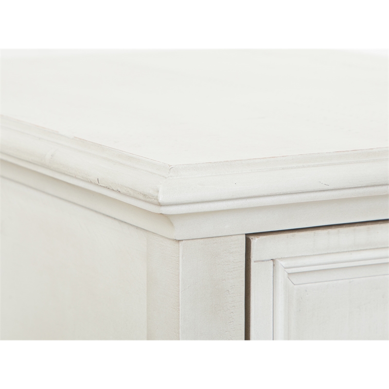 Magnussen Home Newport Alabaster Rectangular End Table