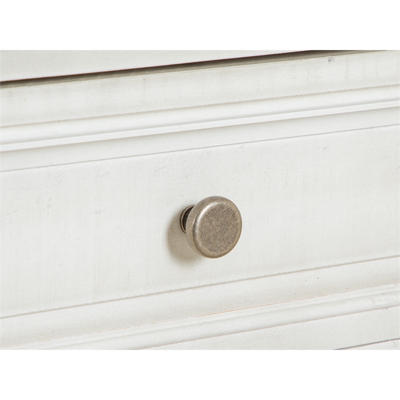 Magnussen Home Newport Alabaster Rectangular End Table
