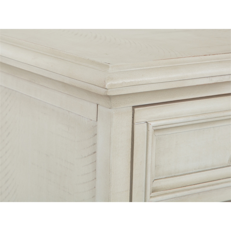 Magnussen Home Newport Alabaster Chairside End Table