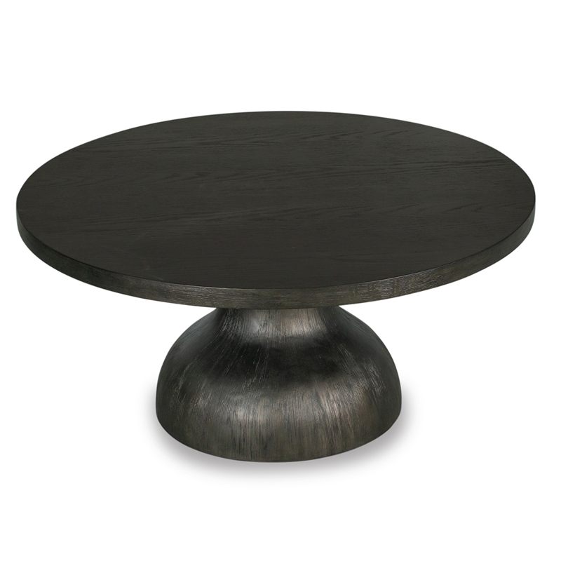 Magnussen Home Bosley Coffee Bean Round Cocktail Table