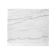 Magnussen Home Esme White Marble And Brushed Nickel Rectangular End Table