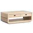 Salt Life Home Sunset Cove Sanibel Brown Rectangular Cocktail Table With Casters