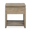 Magnussen Home Conrad Stone Harbor Grey Rectangular End Table