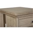 Magnussen Home Conrad Stone Harbor Grey Rectangular End Table
