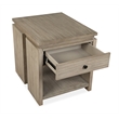 Magnussen Home Conrad Stone Harbor Grey Rectangular End Table