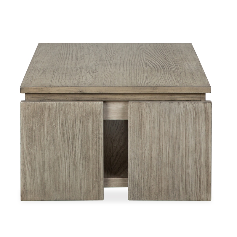 Magnussen Home Conrad Stone Rectangular Lift Top Cocktail Table With Casters
