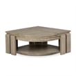 Magnussen Home Conrad Stone Pie Shaped Lift Top Cocktail Table With Casters