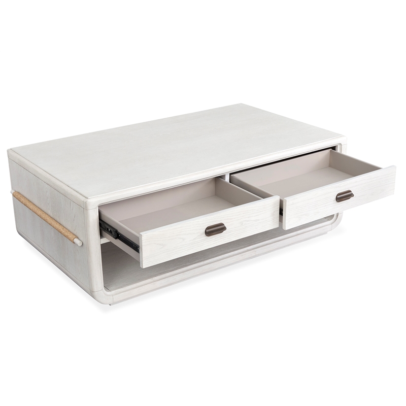 Magnussen Home Sunset Cove Rectangular Cocktail Table With Casters