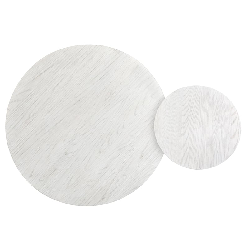 Magnussen Home Sunset Cove Moonlight Pearl Nesting Cocktail Table With Casters