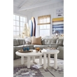 Magnussen Home Sunset Cove Moonlight Pearl Nesting Cocktail Table With Casters