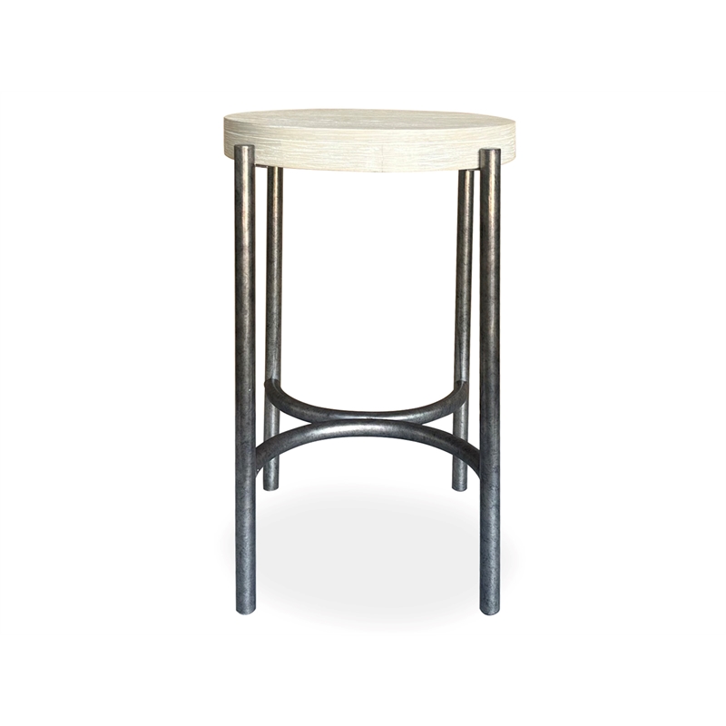 Magnussen Home Jennings Nickel Round Accent Table