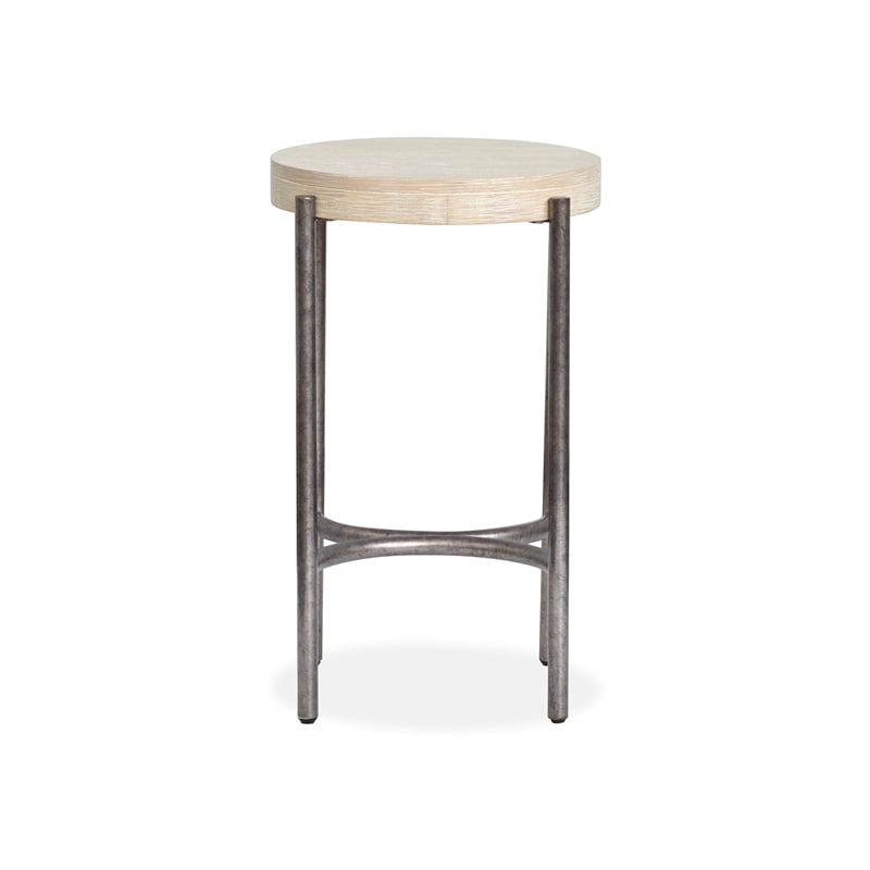 Magnussen Home Jennings Nickel Round Accent Table