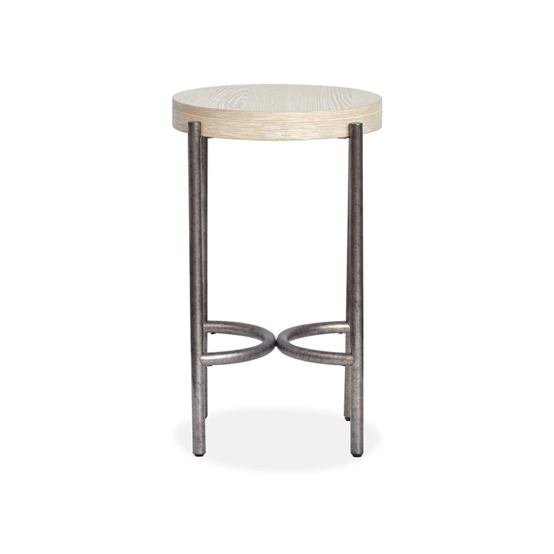 Magnussen Home Jennings Nickel Round Accent Table