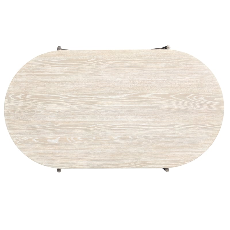 Magnussen Home Jennings Oval Cocktail Table With 2 Ottomans