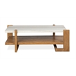 Magnussen Home Carrington Honey Wheat Rectangular Cocktail Table