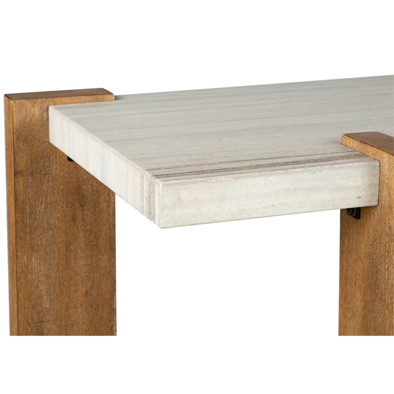 Magnussen Home Carrington Honey Wheat Rectangular Sofa Table
