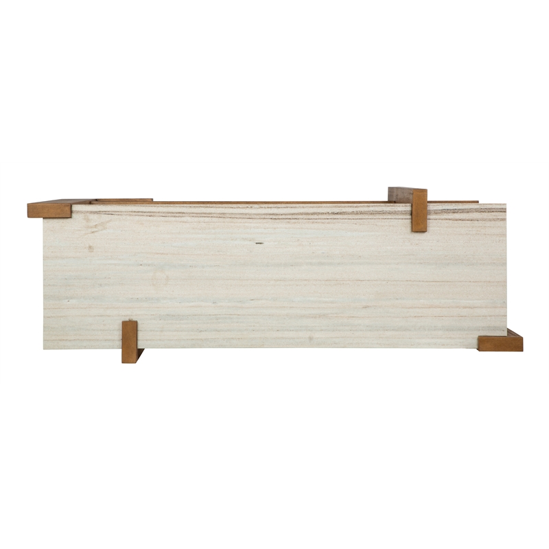 Magnussen Home Carrington Honey Wheat Rectangular Sofa Table