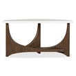 Magnussen Home Arwen Turkish Coffee Demilune Sofa Table