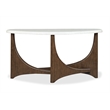 Magnussen Home Arwen Turkish Coffee Demilune Sofa Table