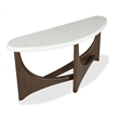 Magnussen Home Arwen Turkish Coffee Demilune Sofa Table