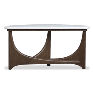 Magnussen Home Arwen Turkish Coffee Demilune Sofa Table