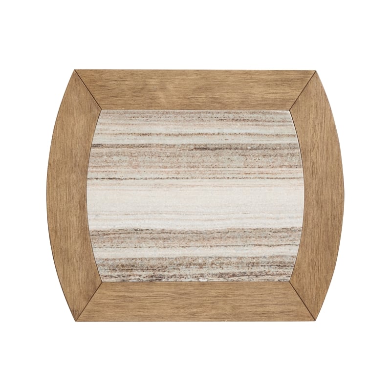 Magnussen Home Bradford Riverbed Beige Rectangular End Table