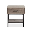 Magnussen Home Fenwick Whitetail Brown And Smoke Glass Rectangular End Table