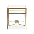 Magnussen Home Lorena Burnished Brass Rectangular End Table