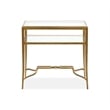Magnussen Home Lorena Burnished Brass Rectangular End Table