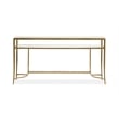 Magnussen Home Lorena Burnished Brass Rectangular Cocktail Table