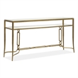Magnussen Home Lorena Burnished Brass Rectangular Sofa Table