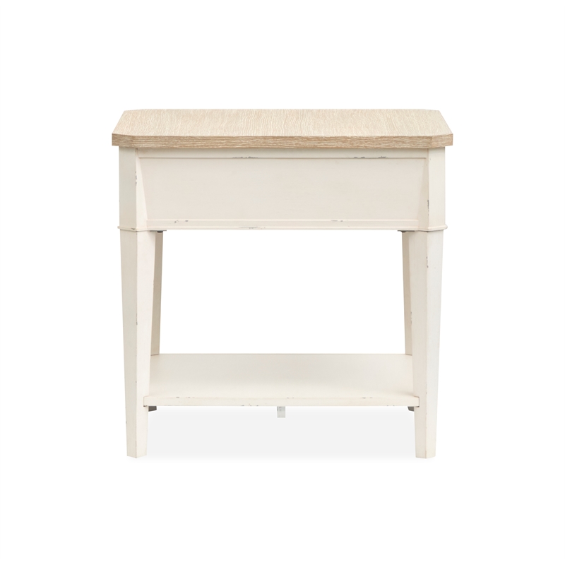 Salt Life Home Echo Isles Sea Pearl And Driftwood Rectangular End Table