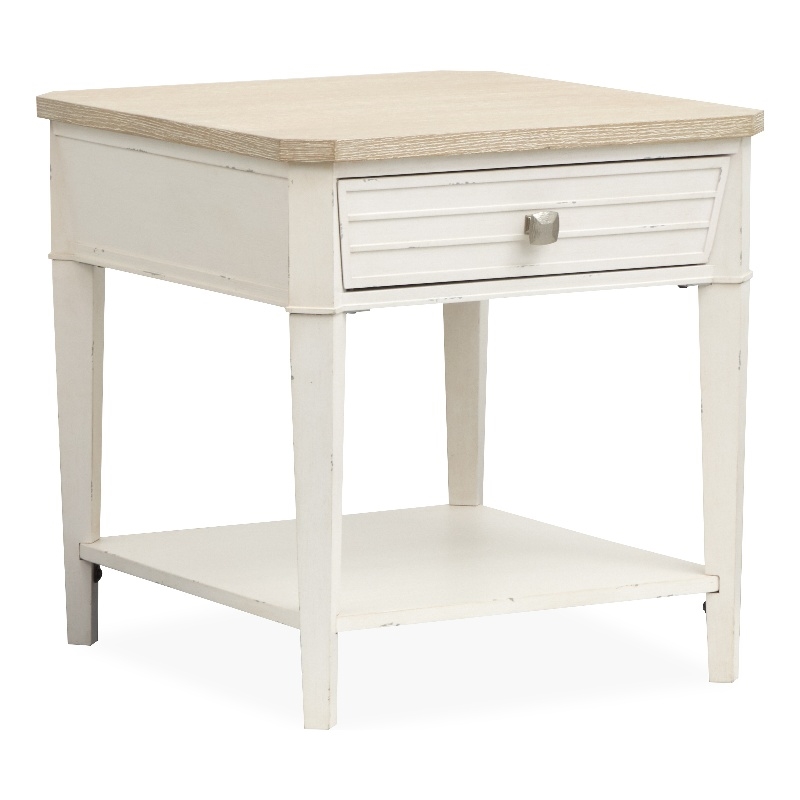 Salt Life Home Echo Isles Sea Pearl And Driftwood Rectangular End Table