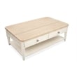 Salt Life Home Echo Isles Lift Top Storage Cocktail Table With Casters