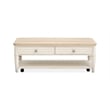 Salt Life Home Echo Isles Lift Top Storage Cocktail Table With Casters