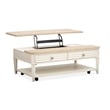 Salt Life Home Echo Isles Lift Top Storage Cocktail Table With Casters