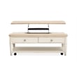Salt Life Home Echo Isles Lift Top Storage Cocktail Table With Casters
