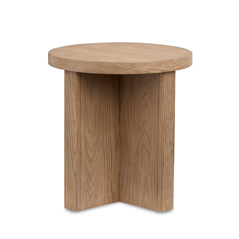 Magnussen Home Hayden Golden Oat Round End Table