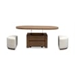 Magnussen Home Hayden Lift Top Cocktail Table With Casters & 2 Uph.Stools