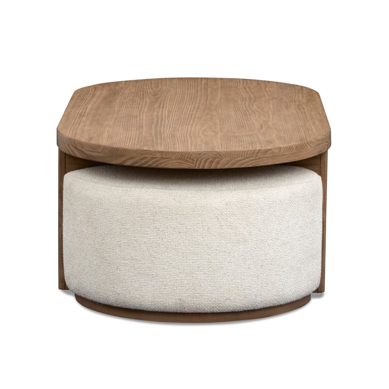 Magnussen Home Hayden Lift Top Cocktail Table With Casters & 2 Uph.Stools