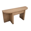 Magnussen Home Hayden Golden Oat Demilune Sofa Table