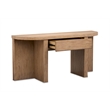 Magnussen Home Hayden Golden Oat Demilune Sofa Table