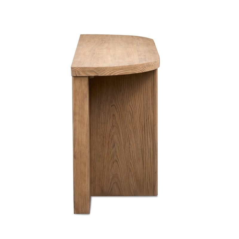 Magnussen Home Hayden Golden Oat Demilune Sofa Table