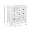 Magnussen Home Heron Cove Chalk White And Dovetail Grey 2 Tone Drawer Nightstand