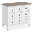 Magnussen Home Heron Cove Chalk White And Dovetail Grey 2 Tone Drawer Nightstand