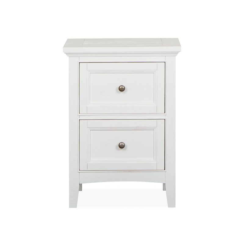 Magnussen Home Heron Cove Chalk White And Dovetail Grey Small Drawer Nightstand