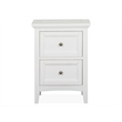 Magnussen Home Heron Cove Chalk White And Dovetail Grey Small Drawer Nightstand