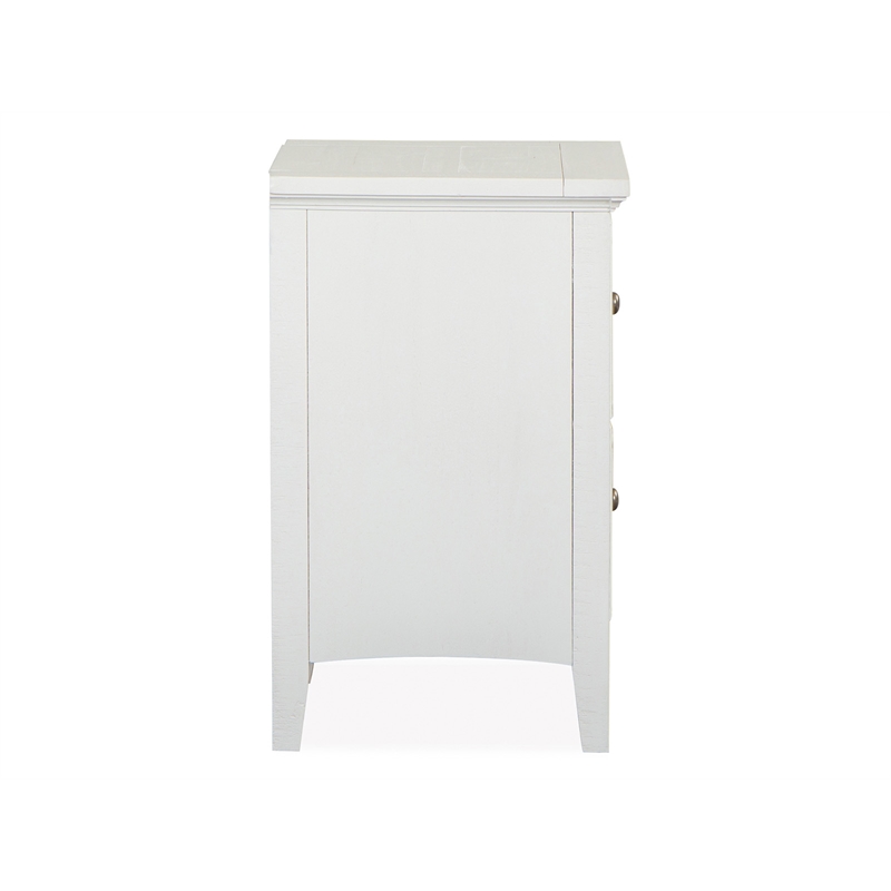 Magnussen Home Heron Cove Chalk White And Dovetail Grey Small Drawer Nightstand