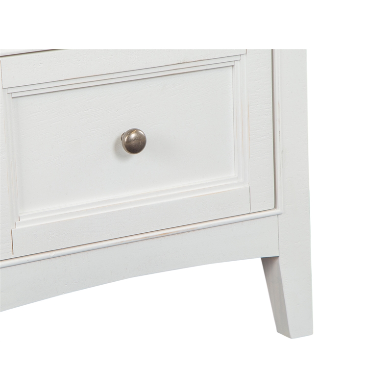 Magnussen Home Heron Cove Chalk White And Dovetail Grey Small Drawer Nightstand